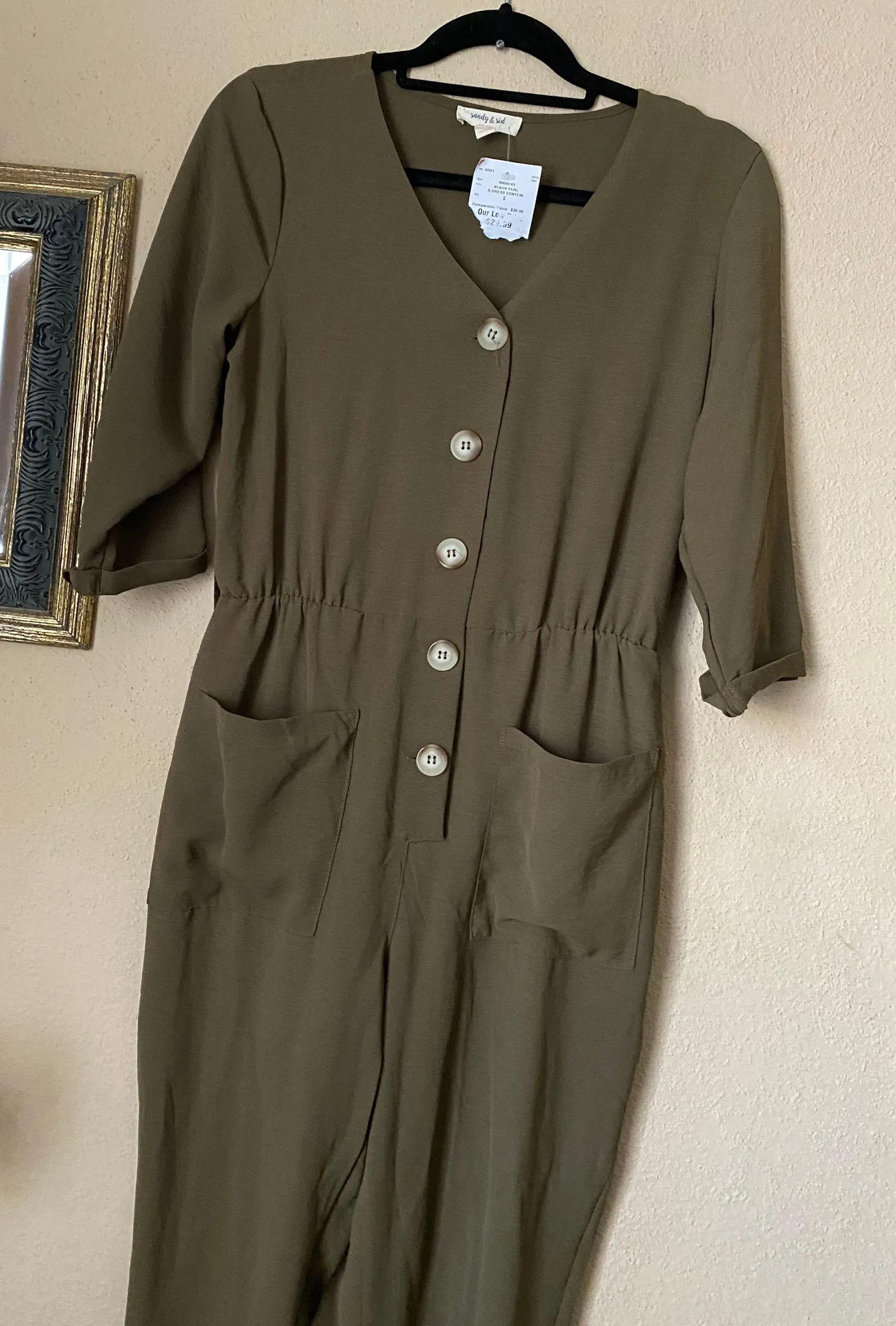 Olive Green Jumpsuit - Image 4