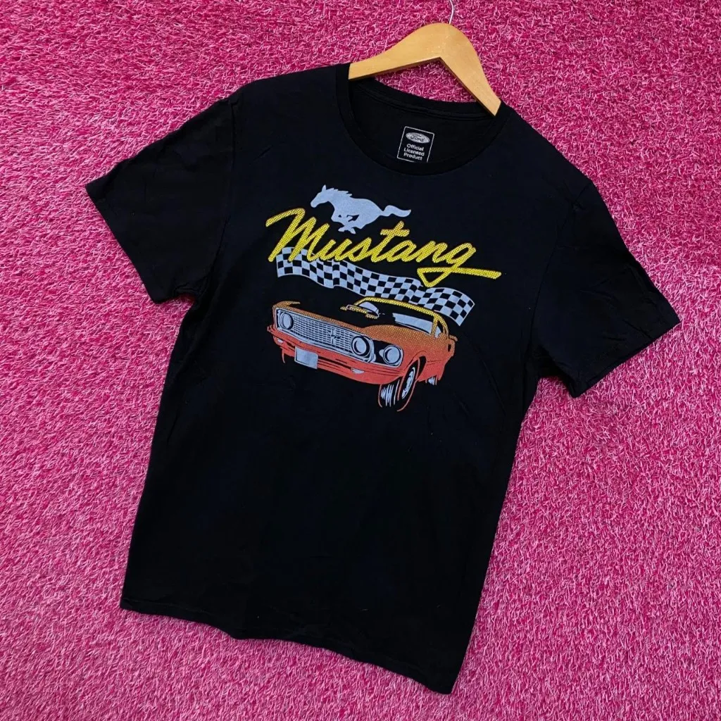 Ford Mustang All American Muscle Car Promo Tee M - Image 3