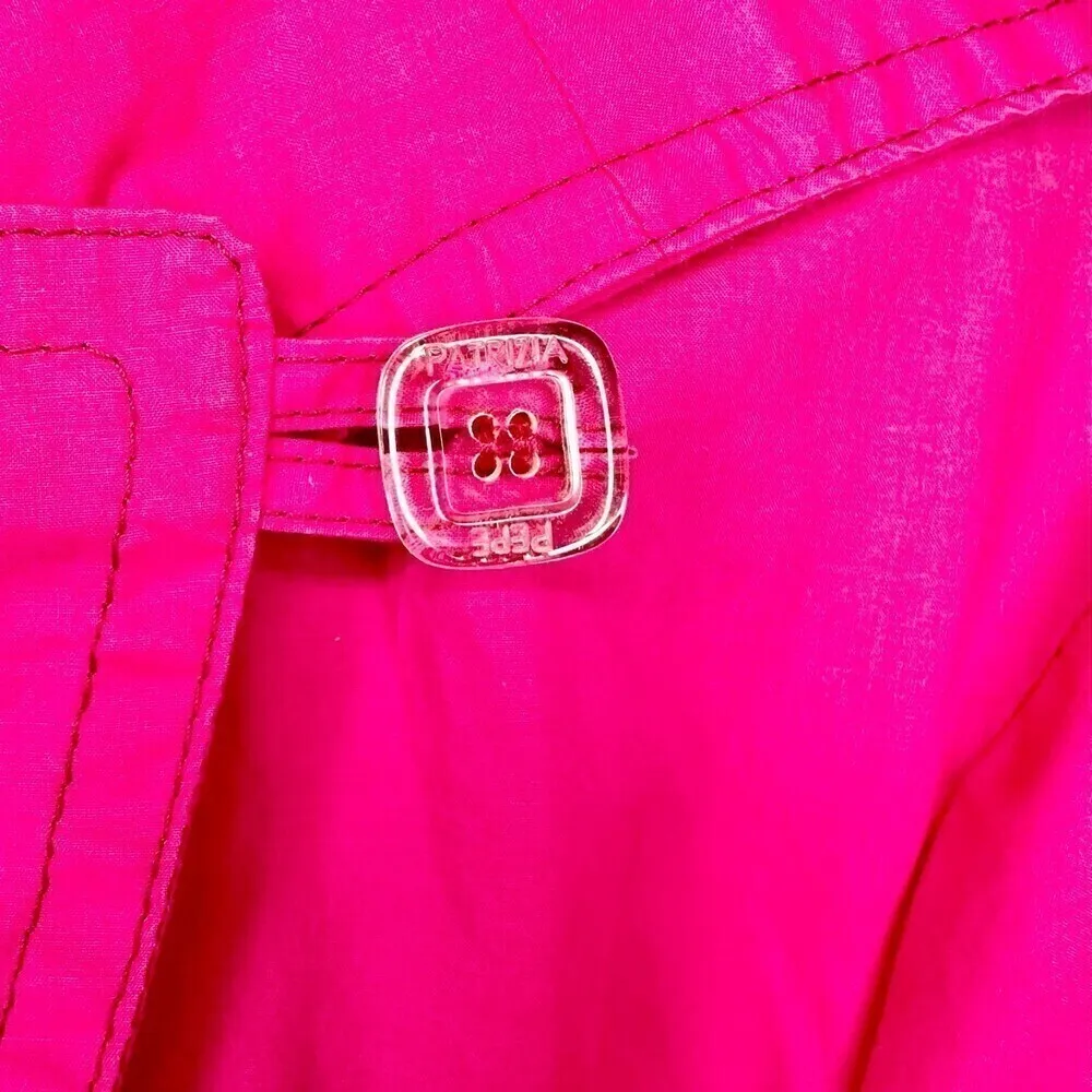 Patrizia Pepe Lightweight Trench Coat Ruby Violet NWT IT 42/US 6 Pink - Image 5