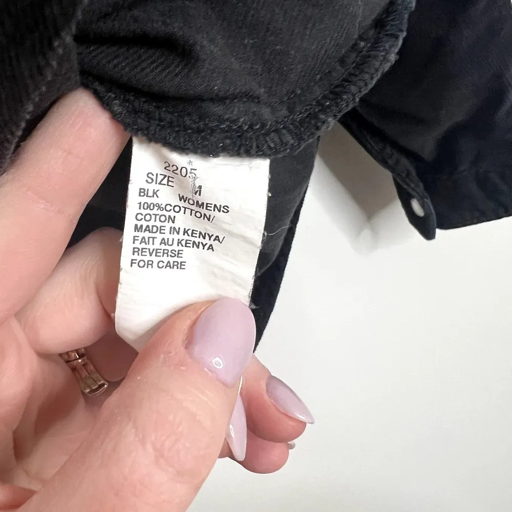 Woolrich Corduroy Ribbed Pearl Snap Scallop Trim Rodeo Button Down Shirt Sz M - Image 5