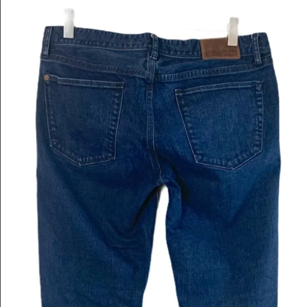 Madewell Women's Jeans Slim Fit 8" Mid Rise Ankle Dark Blue Indigo Wash Size 28 - Image 4