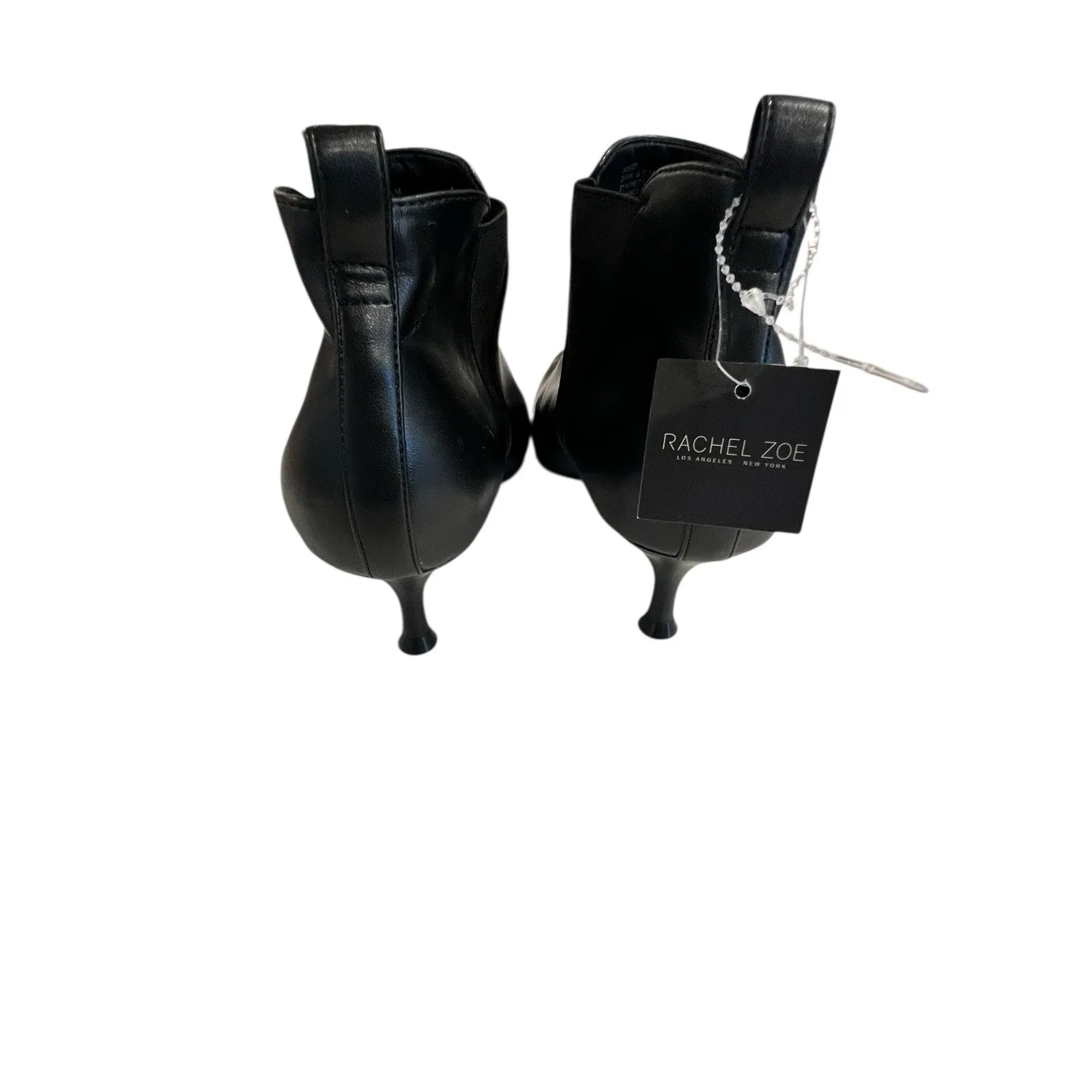 Rachel‎ Zoe Women's Zippi Black Zip Heel Booties Size 7.5 M New - Image 4