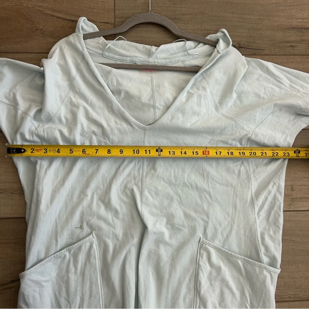 Free People Movement Hot Shot Long Sleeve Stretch Hooded Jumpsuit Arctic Snow L - Image 9