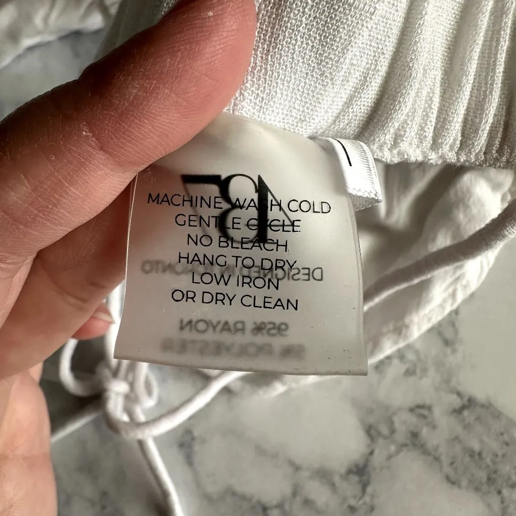 437 White Tie Shoulder Bikini Top - Image 8