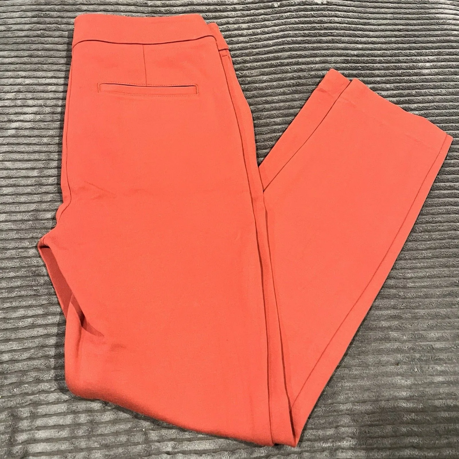 Boden Pants Womens Burnt Orange Straight Twill Office Preppy Trousers Slacks 4R Size 4 - Image 2