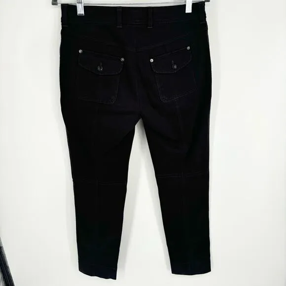 Bogner Pants Size 8 Chocolate Brown‎ Zippered Pockets Straight Leg Brown - Image 6