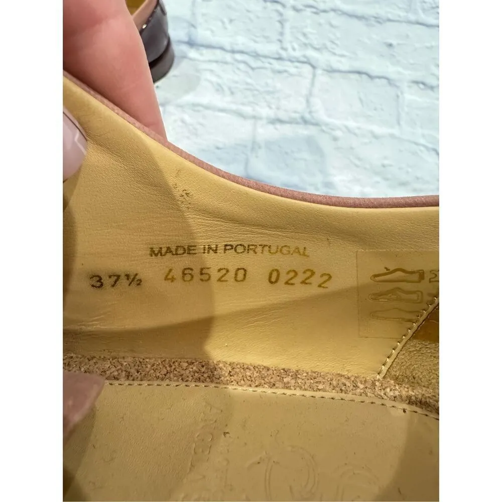 The Office of Angela Scott Ms. Baker Oxford 37.5/7.5 soft and patent leather pin Pink - Image 8