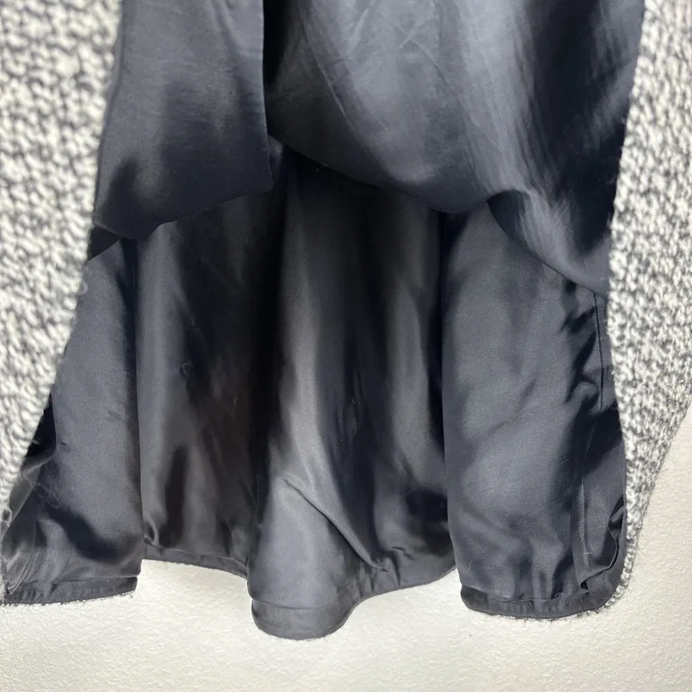 Prada Womens Flare A-Line Gray Wool Tweed Skirt Size US 6/ IT 42 Classic Preppy - Image 4