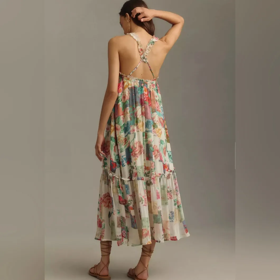 Anthropologie Floral Midi Dress - Multicolor - Image 2