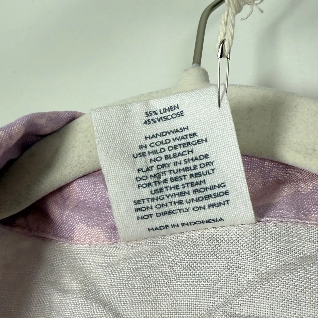 Kulani Kinis Relaxed Linen Button Front Shirt - Image 8