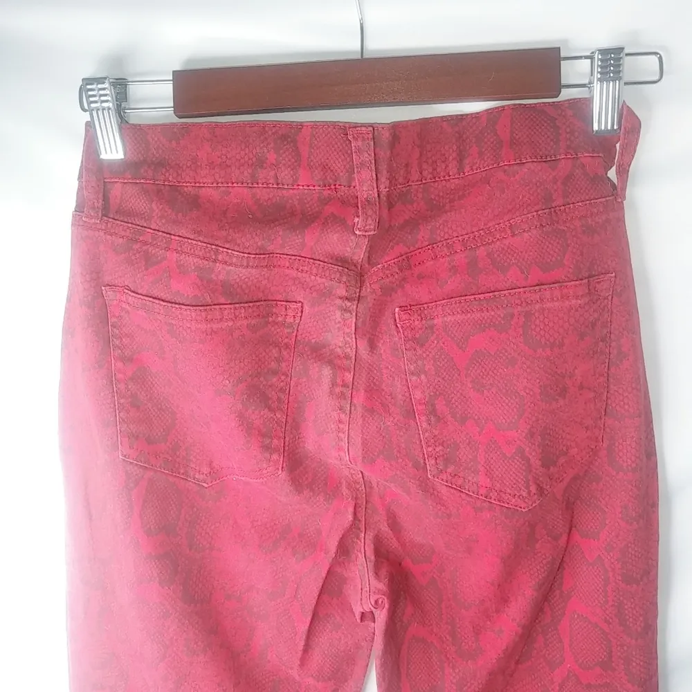 Celebrity Pink The Spice 28 Snake Red Jeggings Pants - Image 7