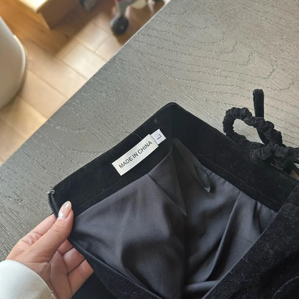 Black Bow-Tie Waist Mini Skirt Skort - Image 9