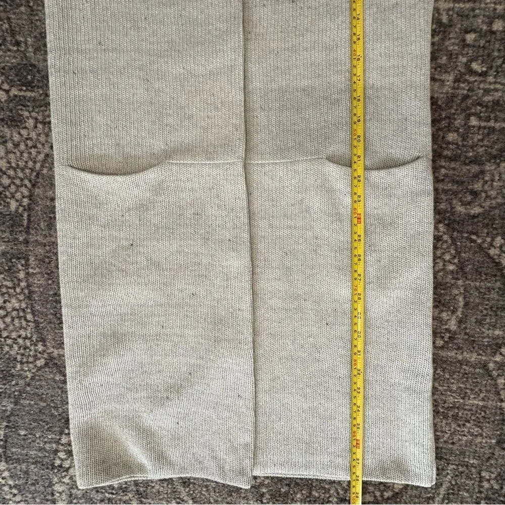 Majestic Filatures 2 M Grey Black Marled Linen Snap Front Duster Sweater Jacket Gray Size M - Image 9