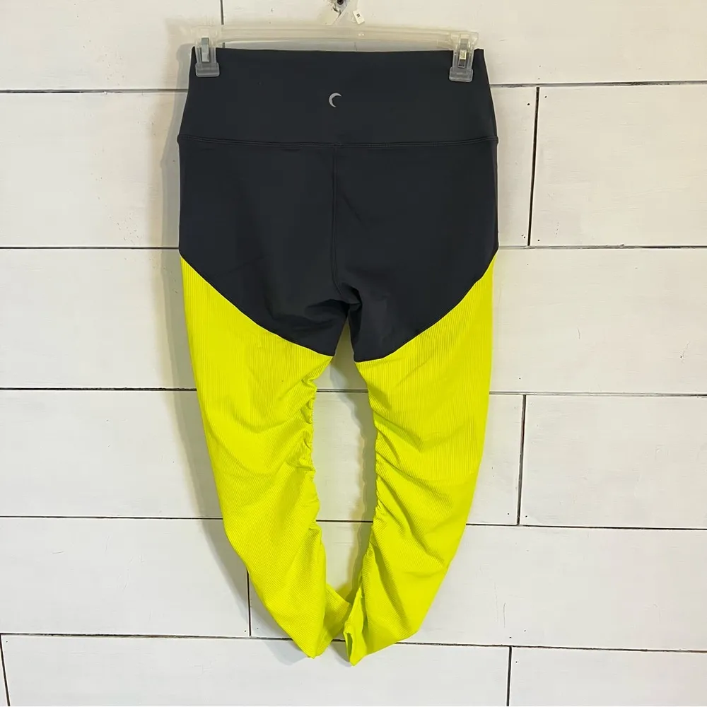 Zyia Active Neon Yellow Parallel Luxe Hi-Rise 7/8 24 Inch Leggings. Size… - Image 4