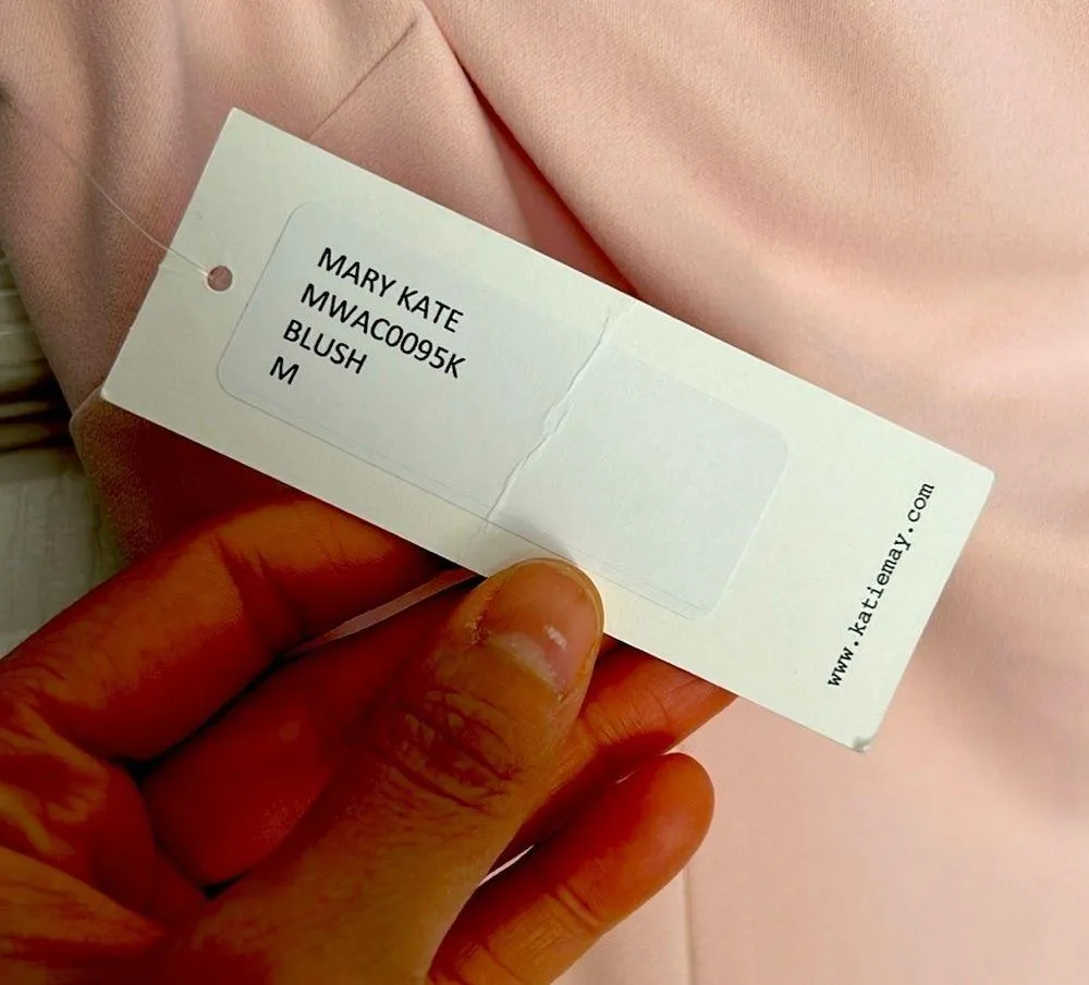 Katie May Mary Kate Blush Strapless Gown Medium - Image 5