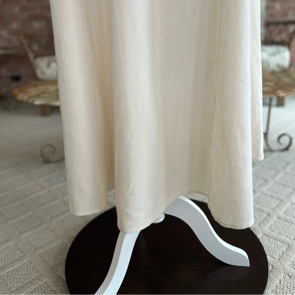 Lascana Venus Midi Dress Flowy Halter Sand Cream NWT 12 Party Garden Sundress - Image 5