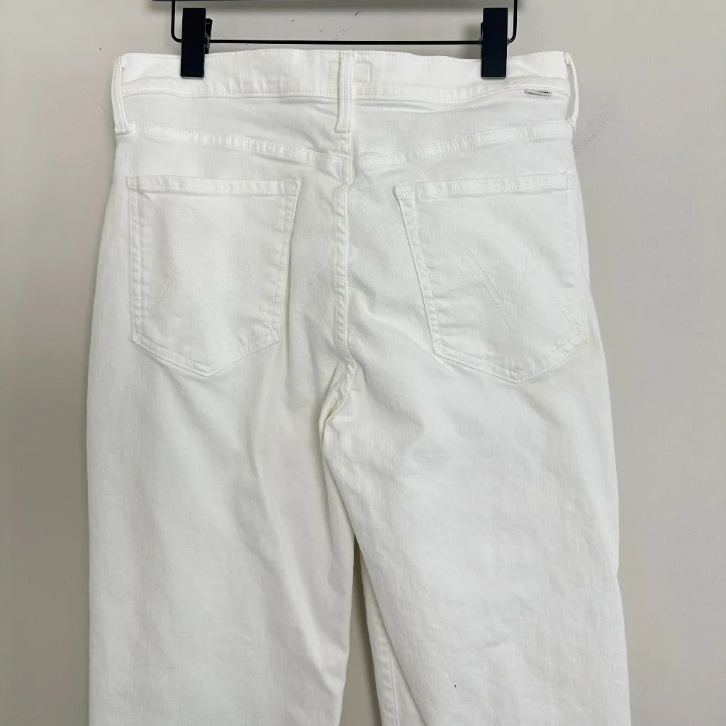 MOTHER The Rambler Zip Ankle in Wash Fairest Of Them All Size US 32 White - Image 8