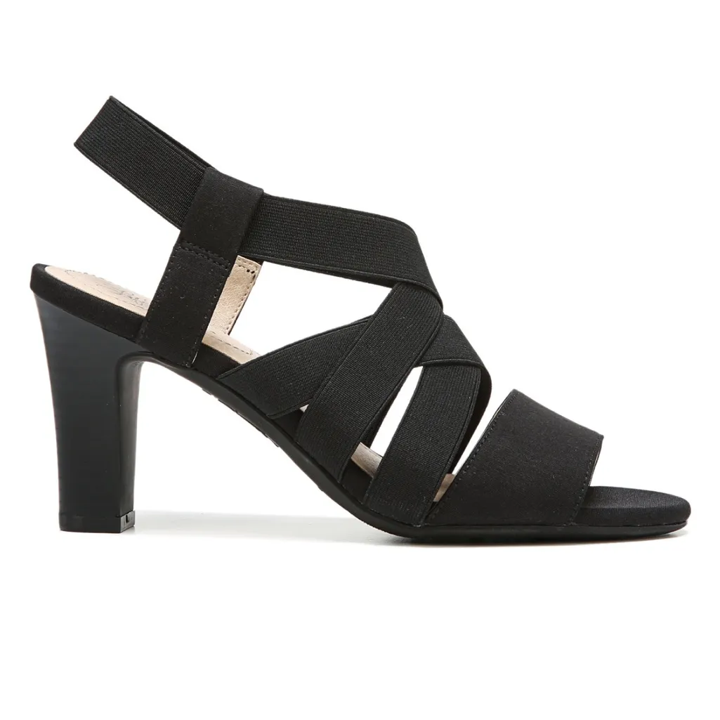 LifeStride Women's Charlotte Strappy Dress Wide Width Sandals- Black - Size 9W - Image 2