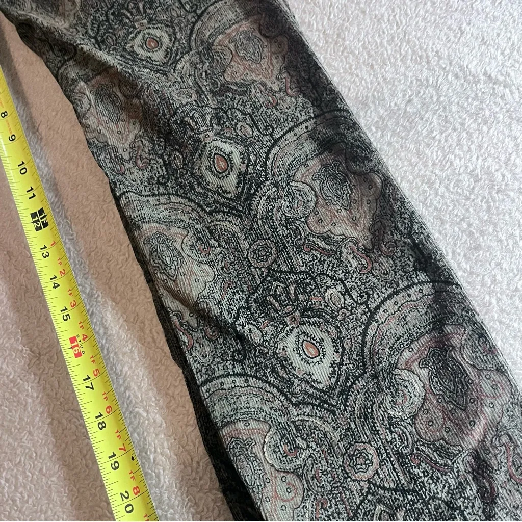 Free People Corduroy Paisley Straight Leg Jeans - Image 9