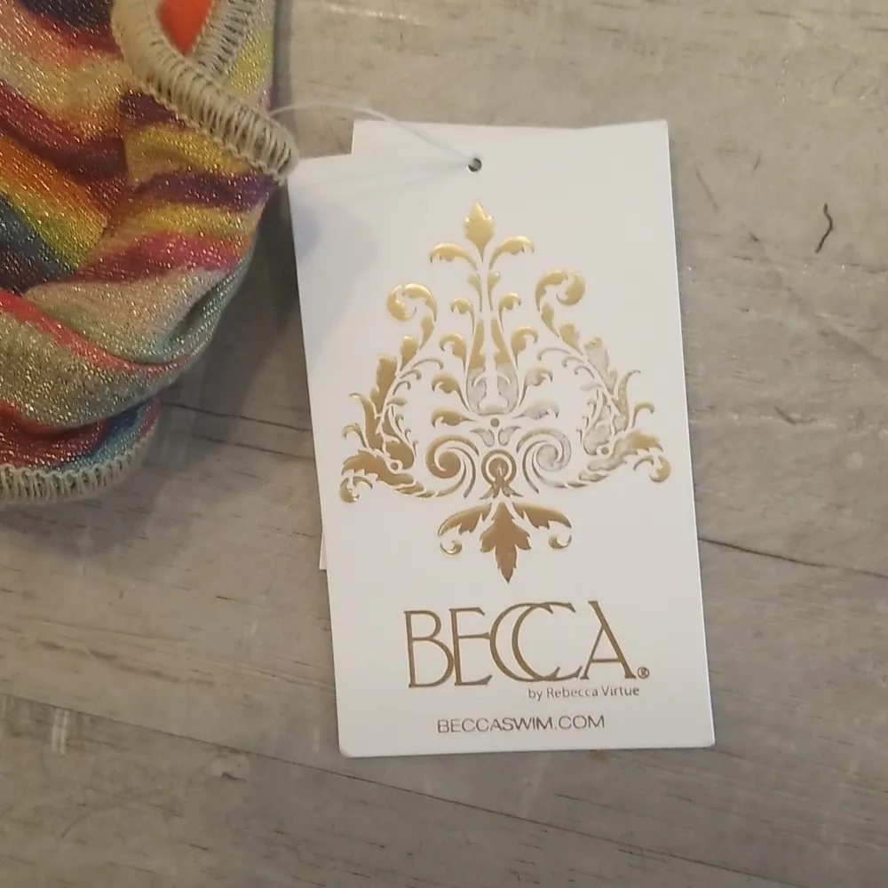 💕BECCA💕 Awaken Callie Banded Triangle Bikini Top ~ Small S NWT - Image 10