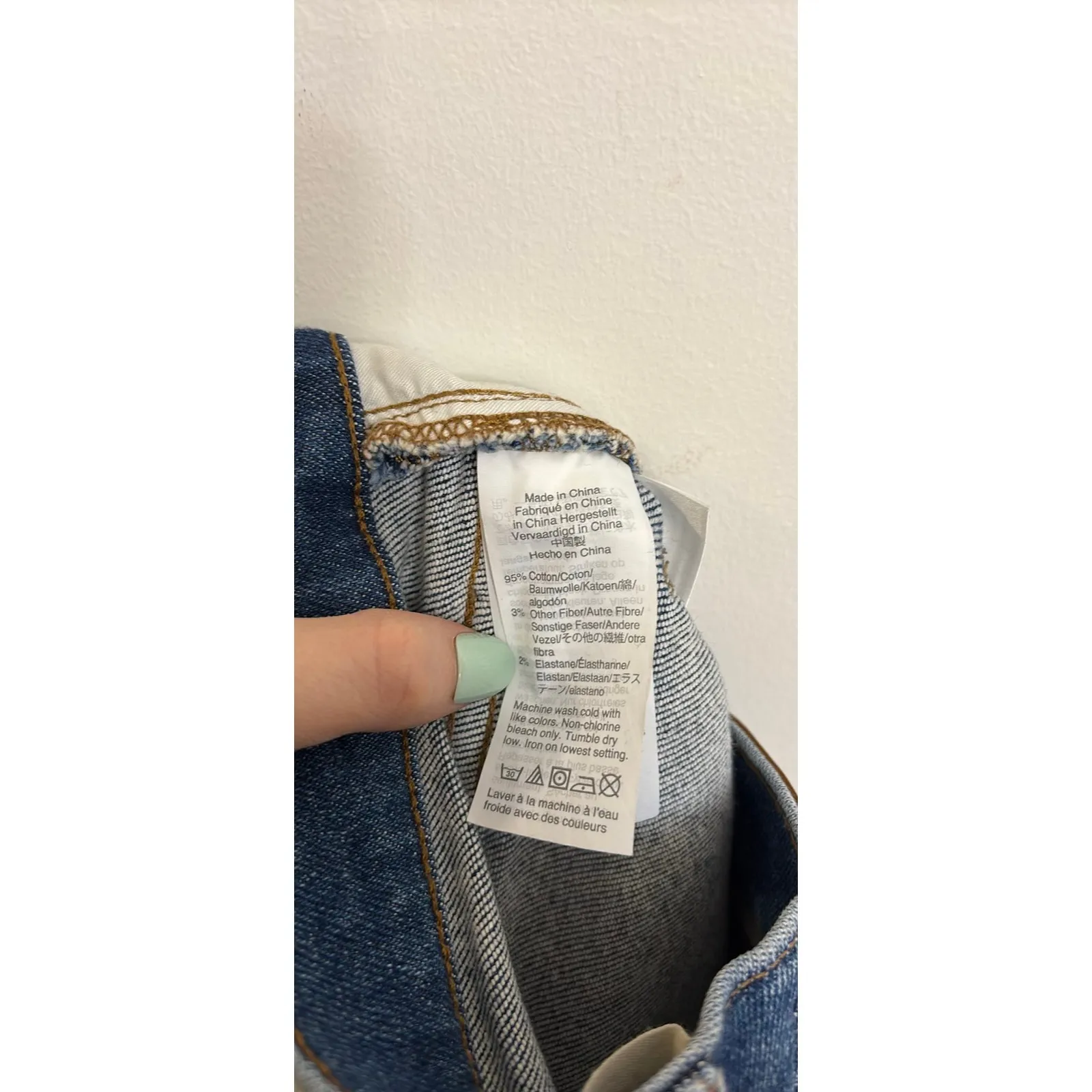 Madewell Demi Boot Jeans Womens 23 Fleetwood Blue Cali High Rise Crop Raw Hem - Image 5