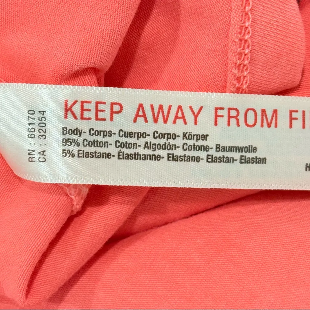 Free People Movement Hot Shot Halter Romper Coral Medium Open Back Beachy New - Image 12