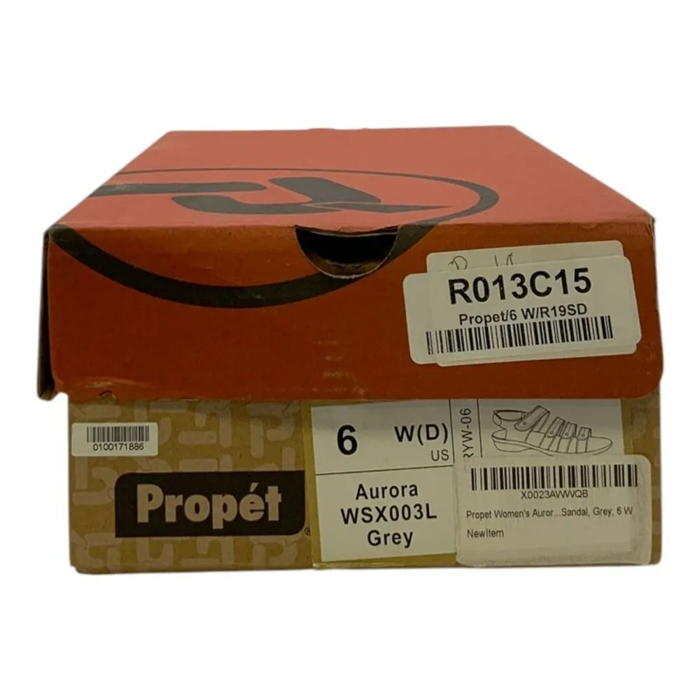 Propet Aurora Sandal Leather Grey US Women's 6 W(D) Gray - Image 8