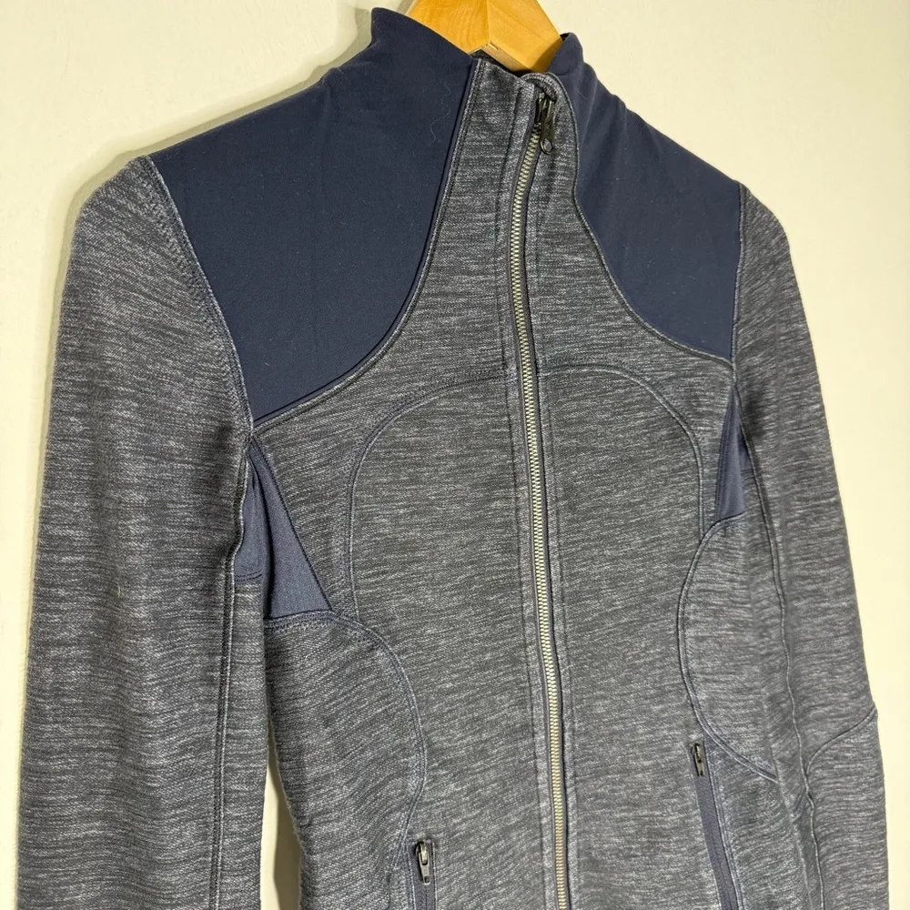 Lululemon Forme Jacket – Navy Heathered Blue – XS - Image 6