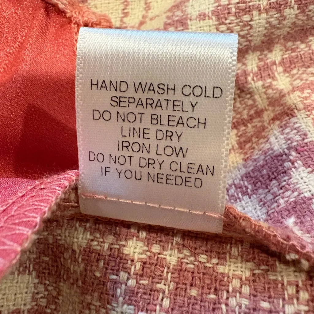 Forever 21 women's pink plaid shacket (shirt jacket) size M - Image 8