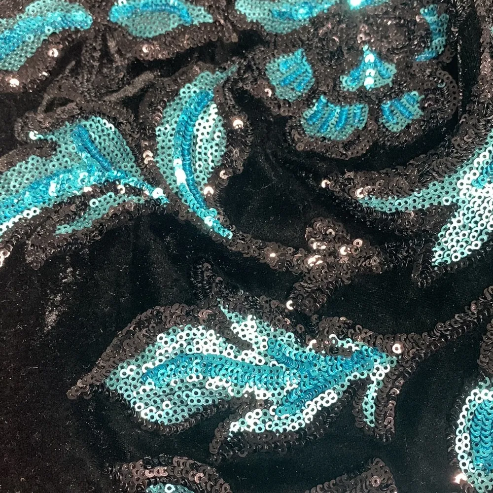 Sam Edelman Velvet Sequin Holiday Formal mini dress Size 0 - Image 6