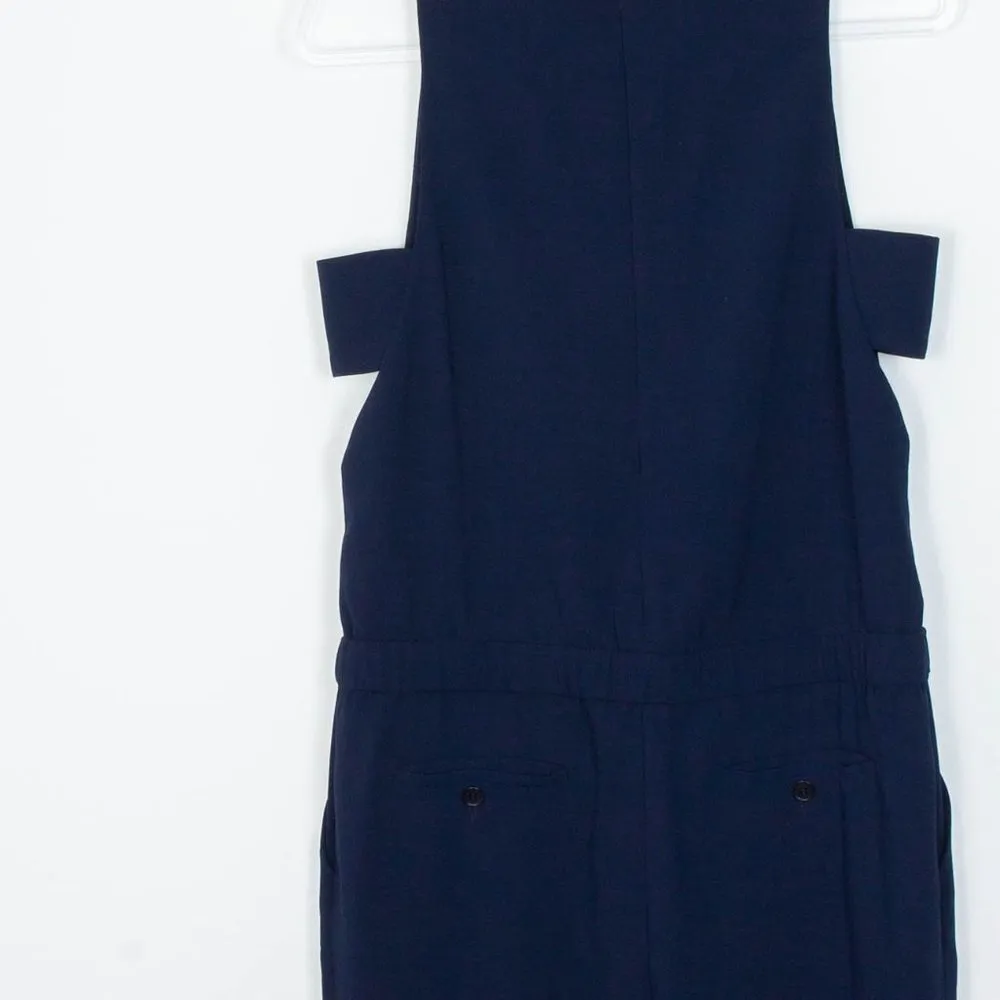 Trina Turk Yasmine‎ Sleeveless Pants Jumpsuit Navy Blue Womens Size 6 - Image 14