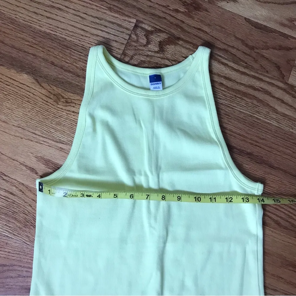 Old Navy Neon Yellow Tank Dress - Image 3