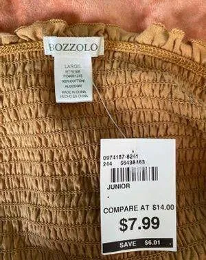 Yellow Crop Top Size L - Image 2