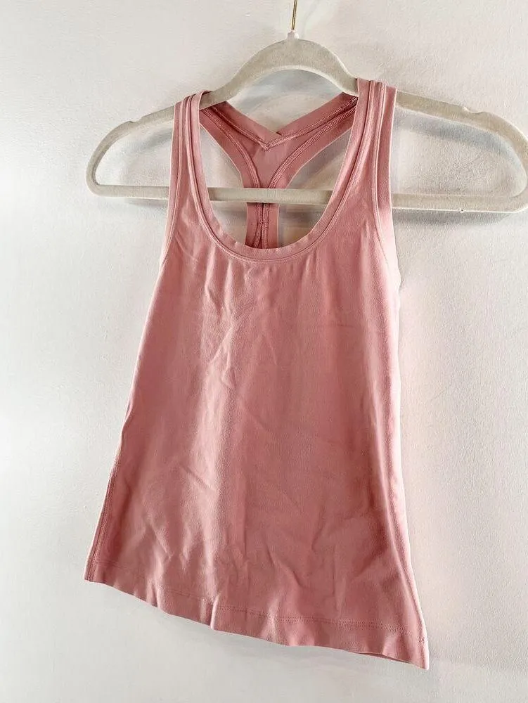 Lululemon Cool Racerback Tank Top Racing Length Pink 4 - Image 6