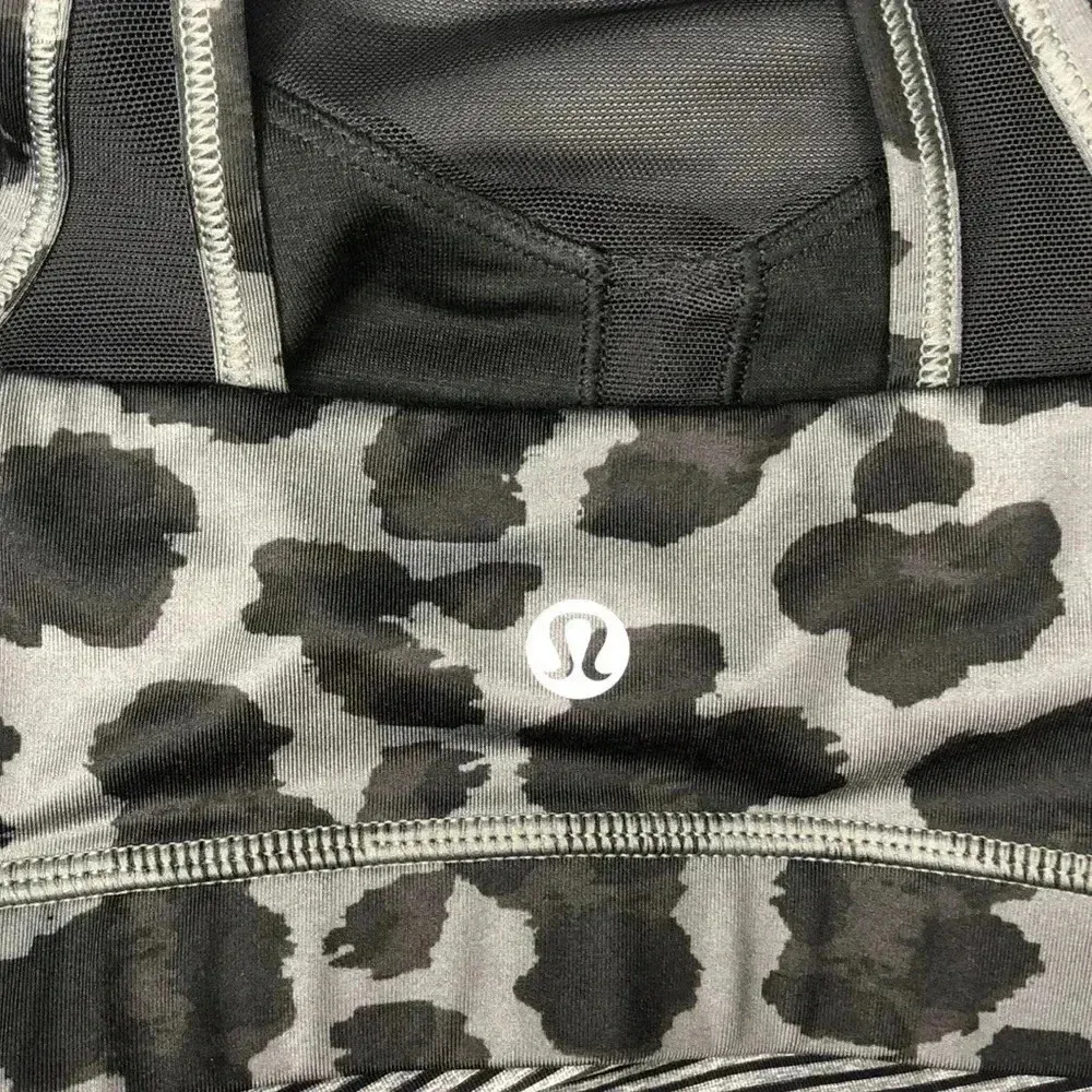 Lululemon Meshed Up 2in1 Leopard Print Active Bra & Tank - Image 7