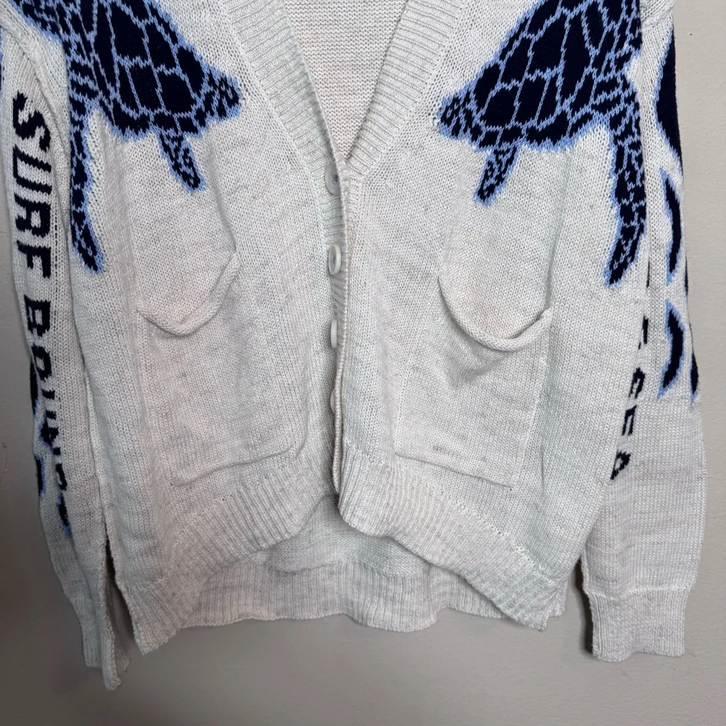 Pilcro Relaxed Sea Turtle Cardigan Sweater - Image 6