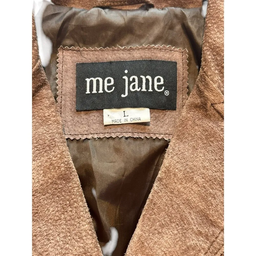 Me Jane  Women's Coffee Brown Leather Short Jacket - Image 3
