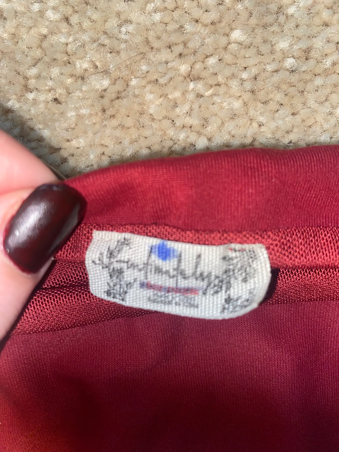 burgundy tube top - Image 2