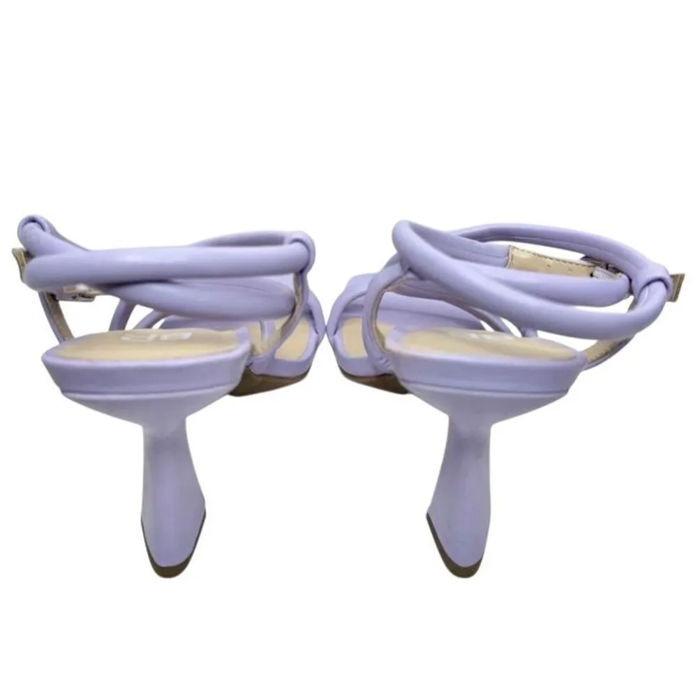 BP Sandals Womens Size 5.5 Lilac Wraparound Square Toe Strappy Heels - Image 8