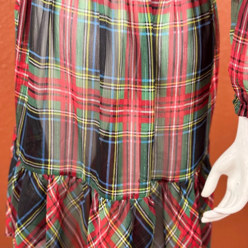 J Crew Cinched-waist dress in Stewart tartan Size small. A9 - Image 11
