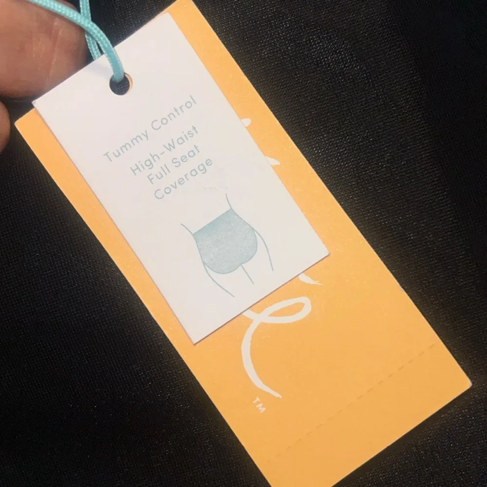 BLACK TUMMY CONTROL HIGH WAIST FULL COVERAGE BIKINI BOTTOMS SZ 3X NWT - Image 3