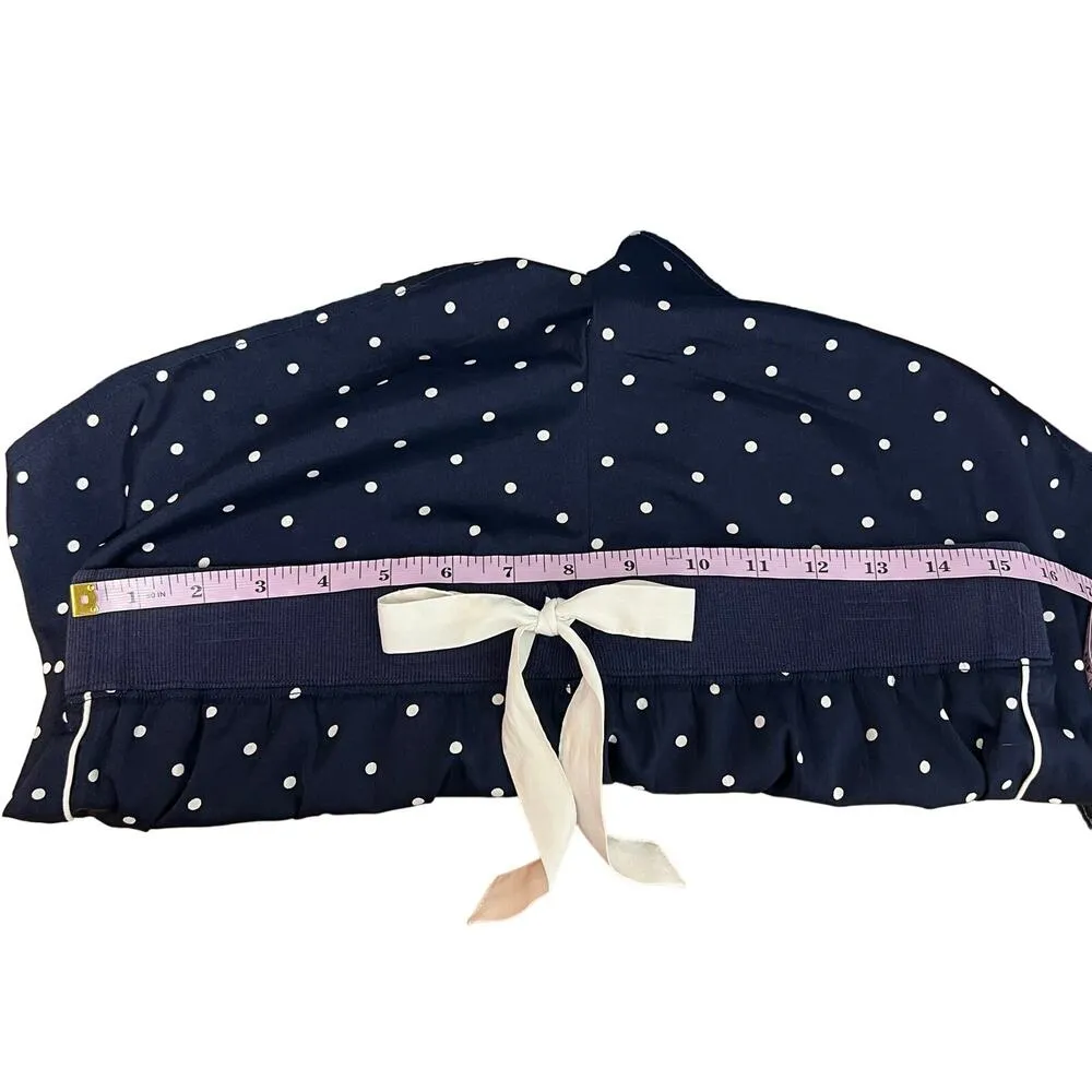 Aerie Polka Dot Navy Blue & White Women's Lounge Shorts Size Medium Lightweight - Image 6