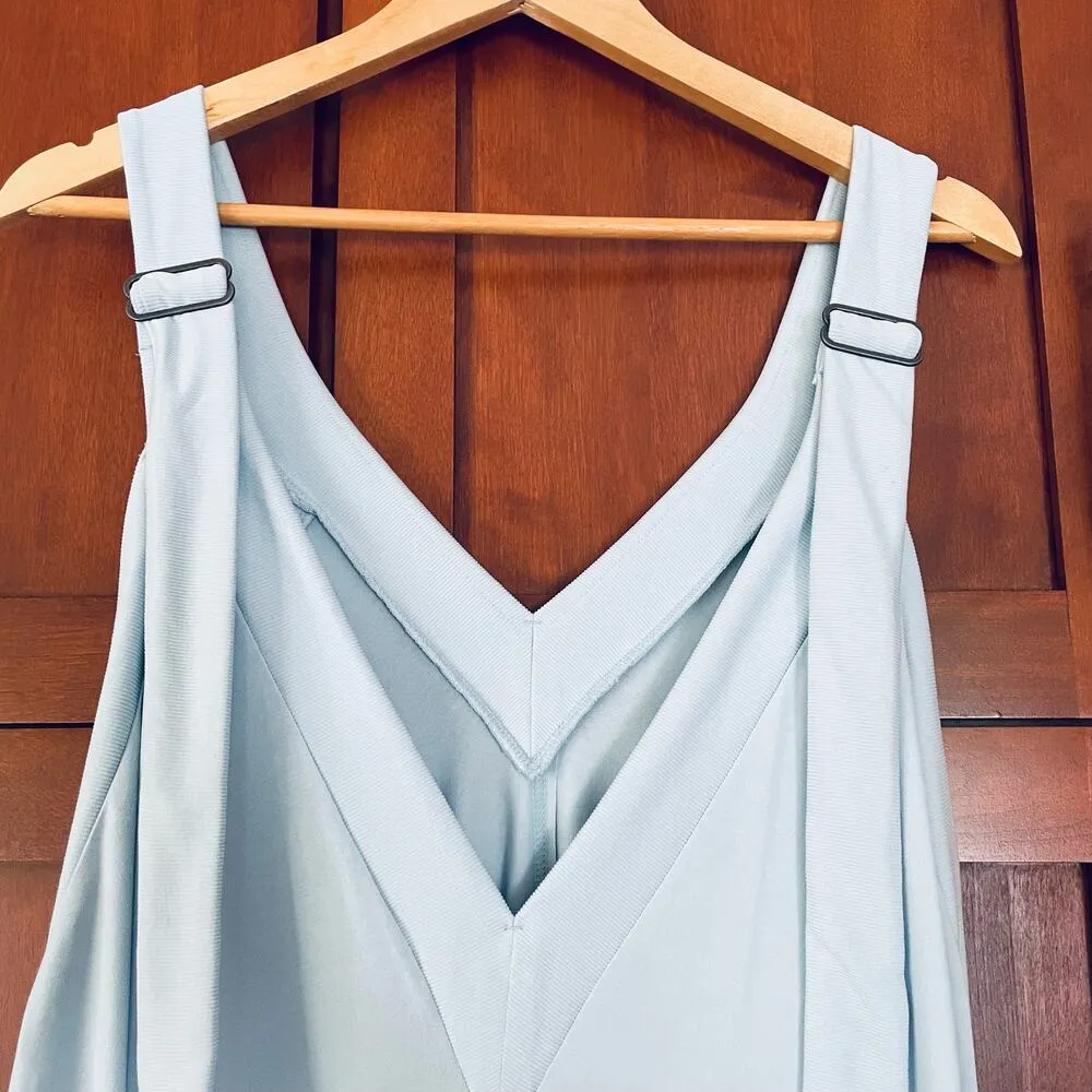 Free People Movement Seven Stars Onesie Wide Leg Boardwalk Blue Size Small NEW - Image 9