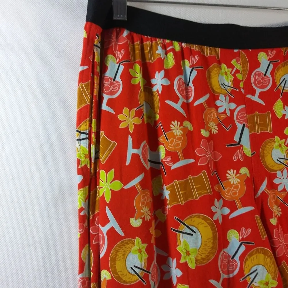 MeUndies Happy Hour Tropical Lounge Pants Size M Orange Size M - Image 3