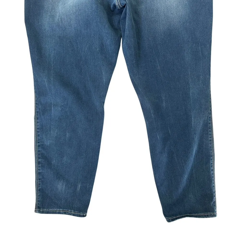 NEW Seven7 Seven Jeans Women's Size 16 Skinny High Rise Ankle Jeans Stretch - Image 6