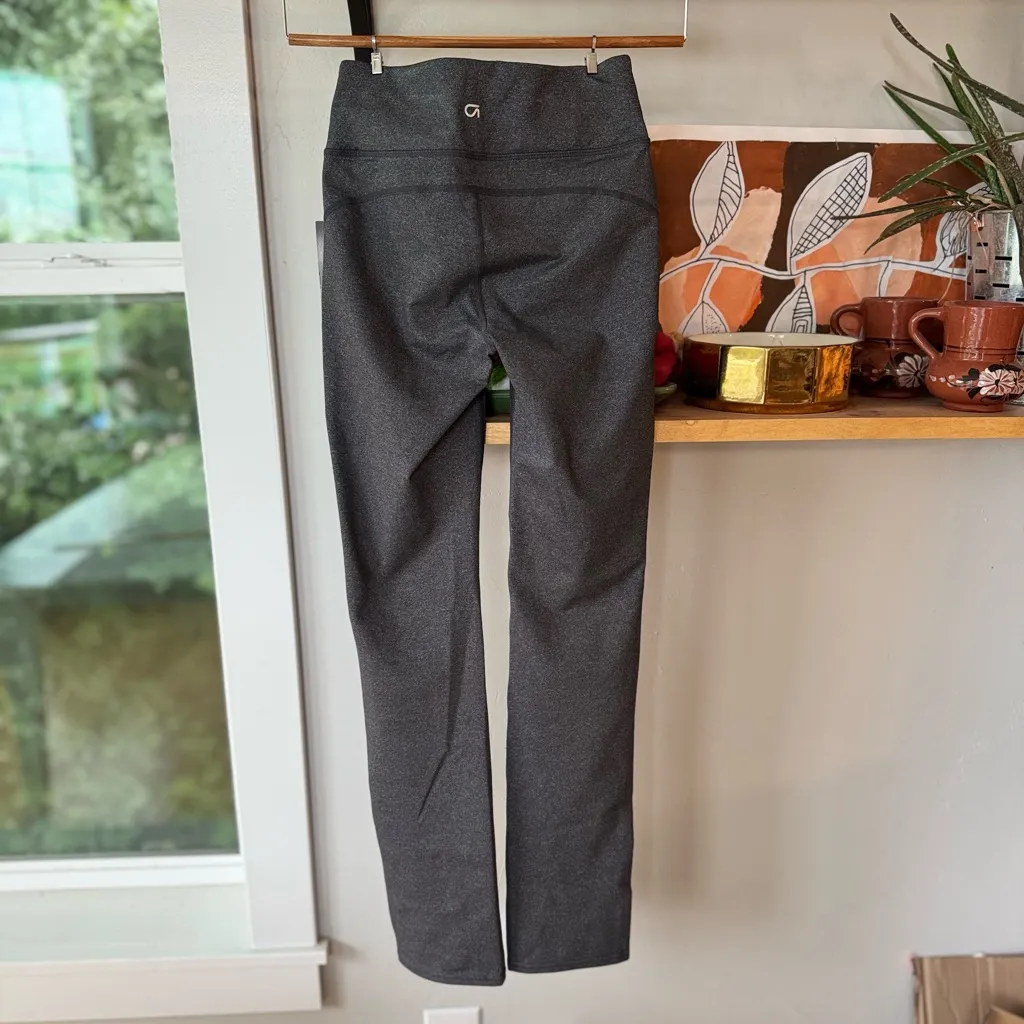 Gap Fit GSpeed Charcoal Gray Mid Rise Slim Straight Yoga Running Pant Legging XS - Image 2
