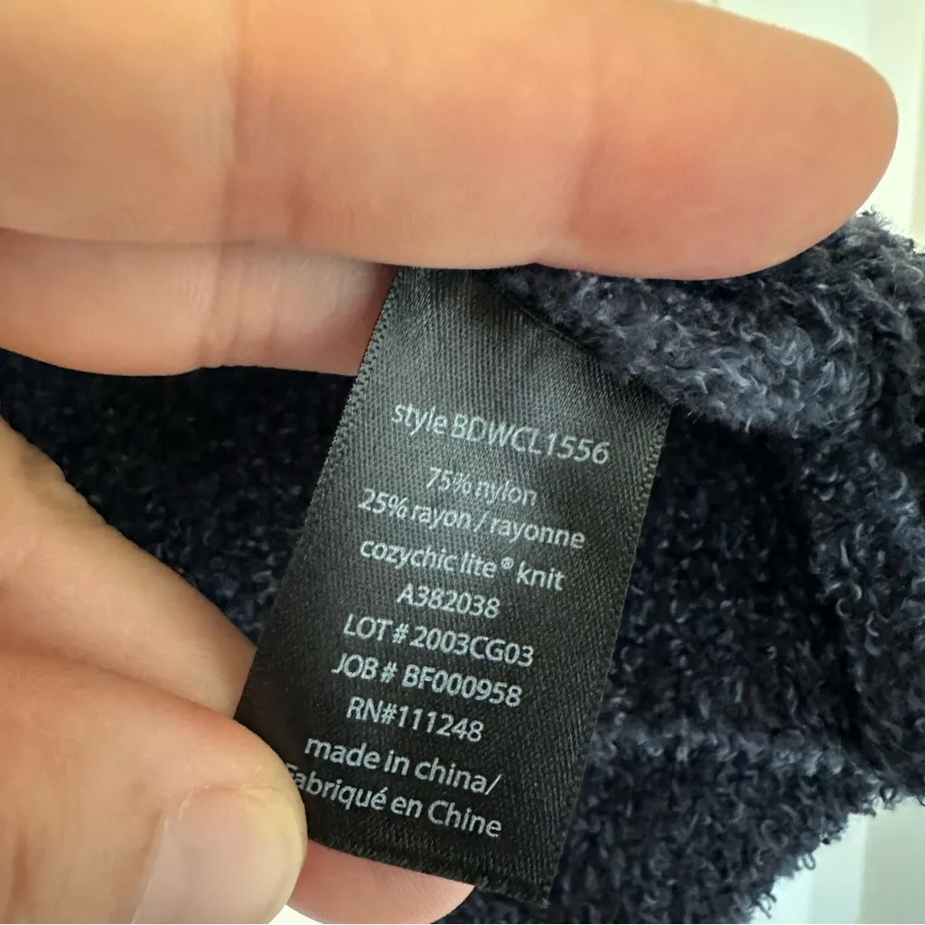 Barefoot Dreams Cozychic Lite Open Front Hooded Cardigan Sweater Womens Small - Image 3