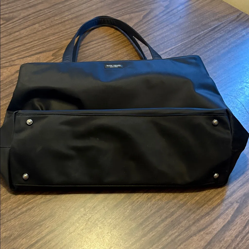 Kate Spade VINTAGE New York Icon Black Mini Box Tote Bag Purse - Image 5