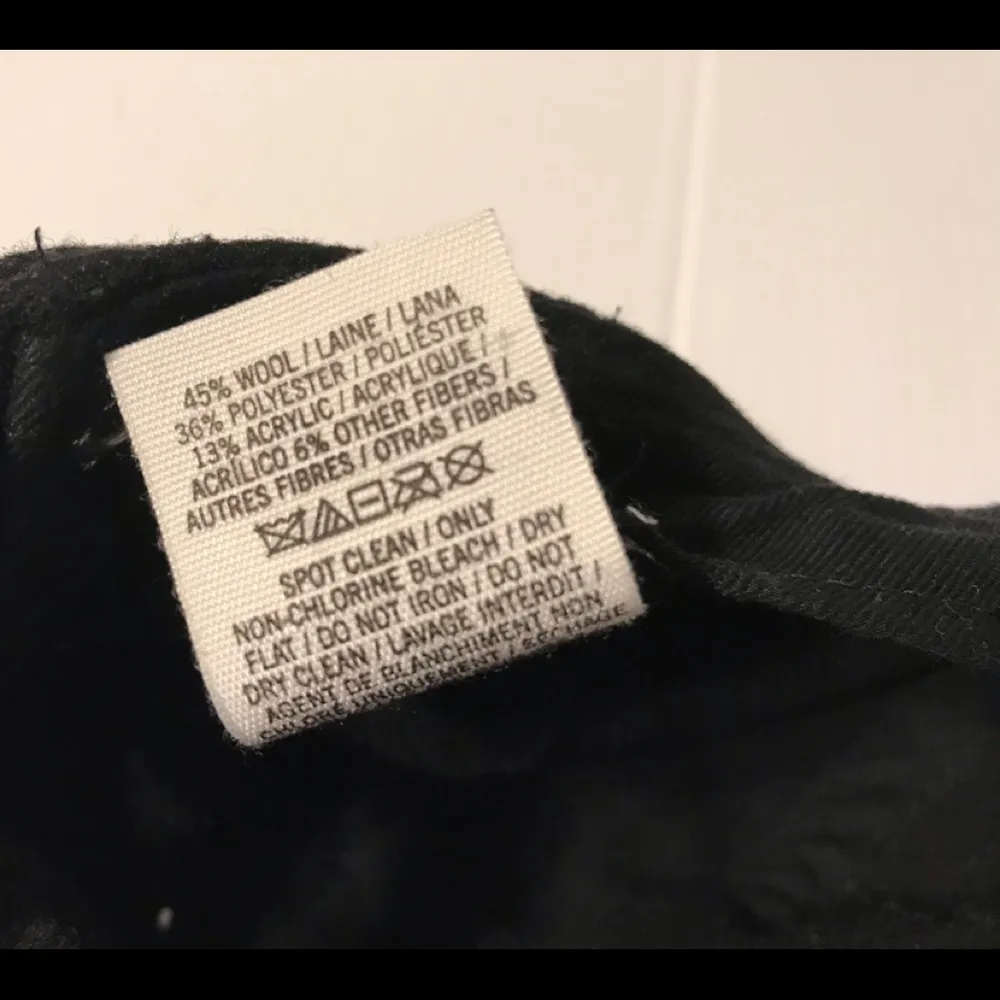 PINK Victoria’s Secret wool cap black adult size one size - Image 8