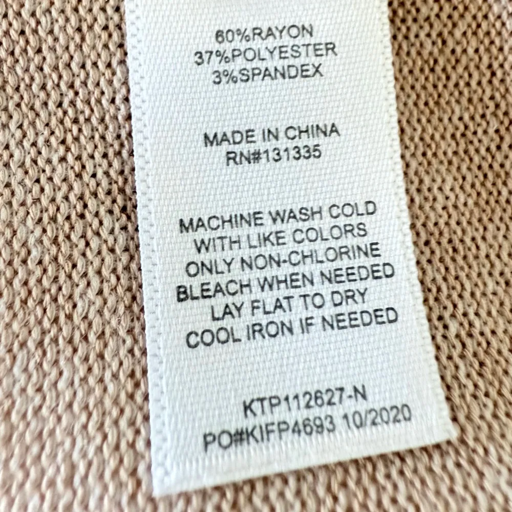 Socialite Women's Soft Pink fleece V-Neck Sweater long sleeve size S - Image 4